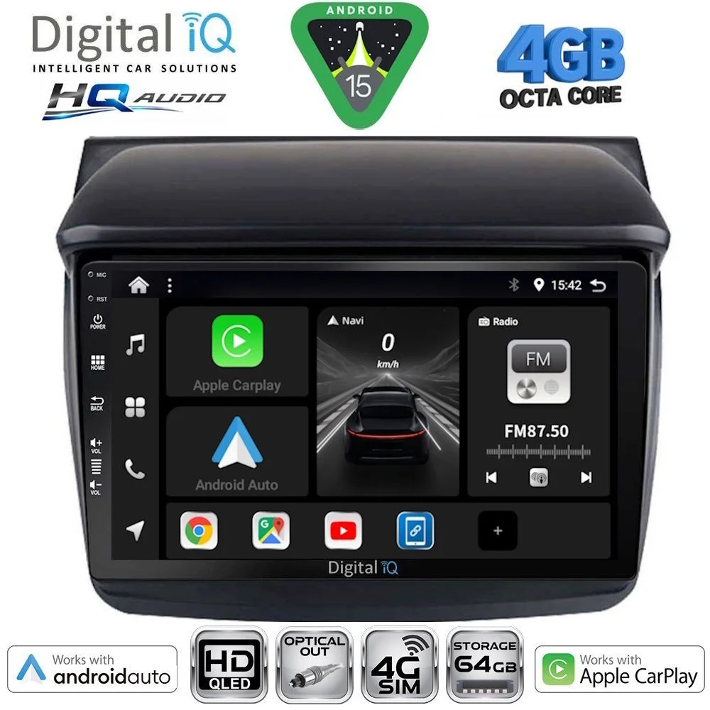 Φωτογραφία προϊόντος: DIGITAL IQ BXK 19436_CPAA (9inc) MULTIMEDIA TABLET for MITSUBISHI L200 mod. 2006-2015