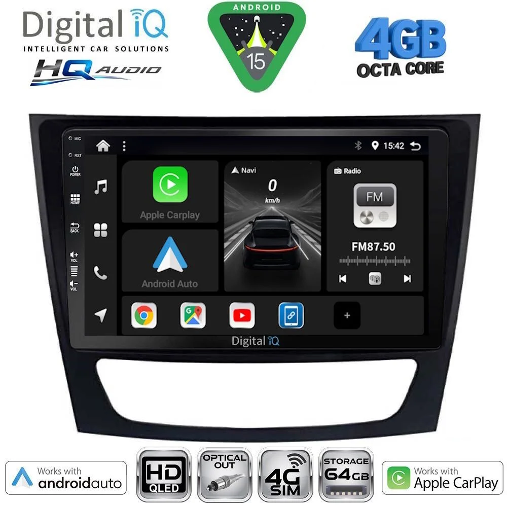 Φωτογραφία προϊόντος: DIGITAL IQ BXK 19408_CPAA (9inc) MULTIMEDIA TABLET for MERCEDES E (W211) – CLS (W219) mod. 2003-2009