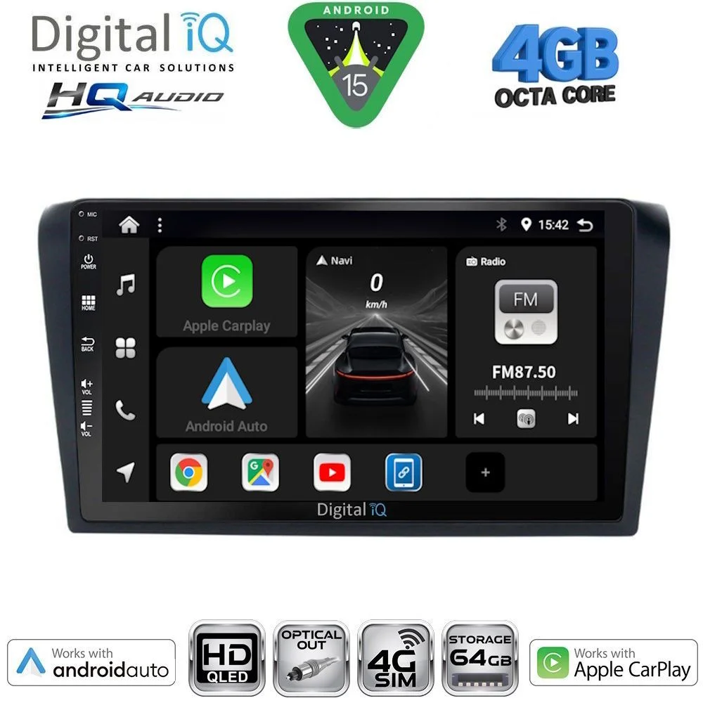 Φωτογραφία προϊόντος: DIGITAL IQ BXK 19365_CPAA (9inc) MULTIMEDIA TABLET for MAZDA 3 mod. 2003-2008