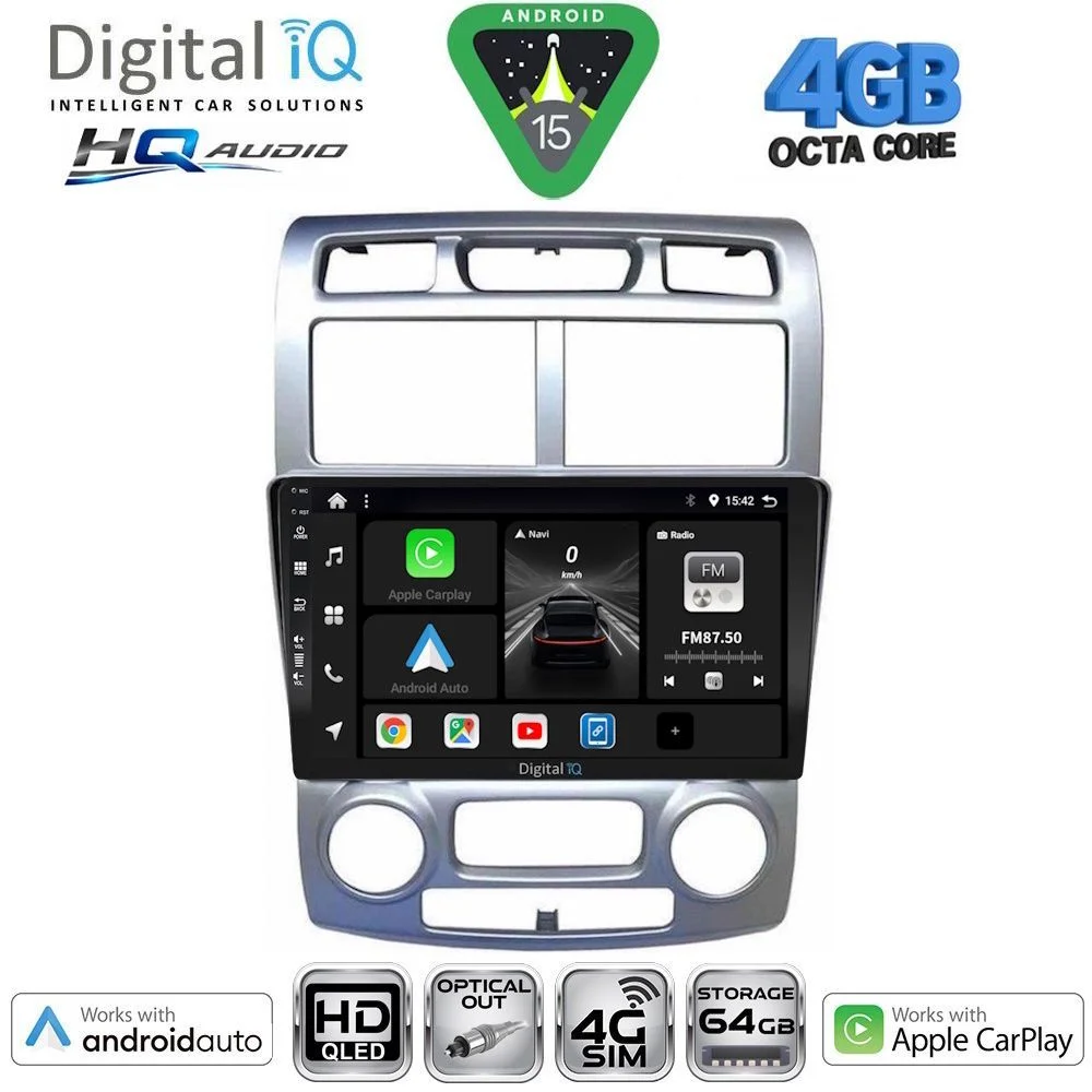 Φωτογραφία προϊόντος: DIGITAL IQ BXK 19324SL_CPAA (CLIMA) (9inc) MULTIMEDIA TABLET for KIA SPORTAGE mod. 2004-2010