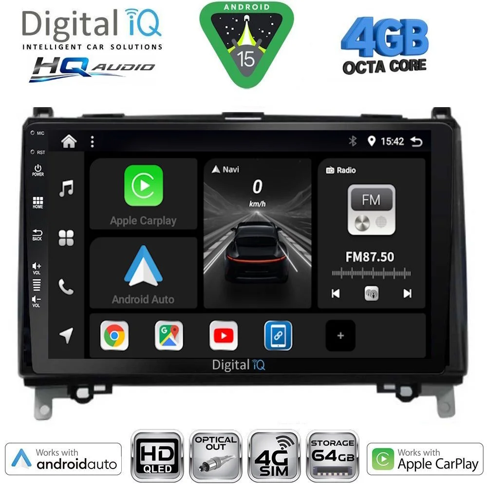 Φωτογραφία προϊόντος: DIGITAL IQ BXK 19400_CPAA (9inc) MULTIMEDIA TABLET for MERCEDES A – B -SPRINTER – VITO mod. 2007-2020