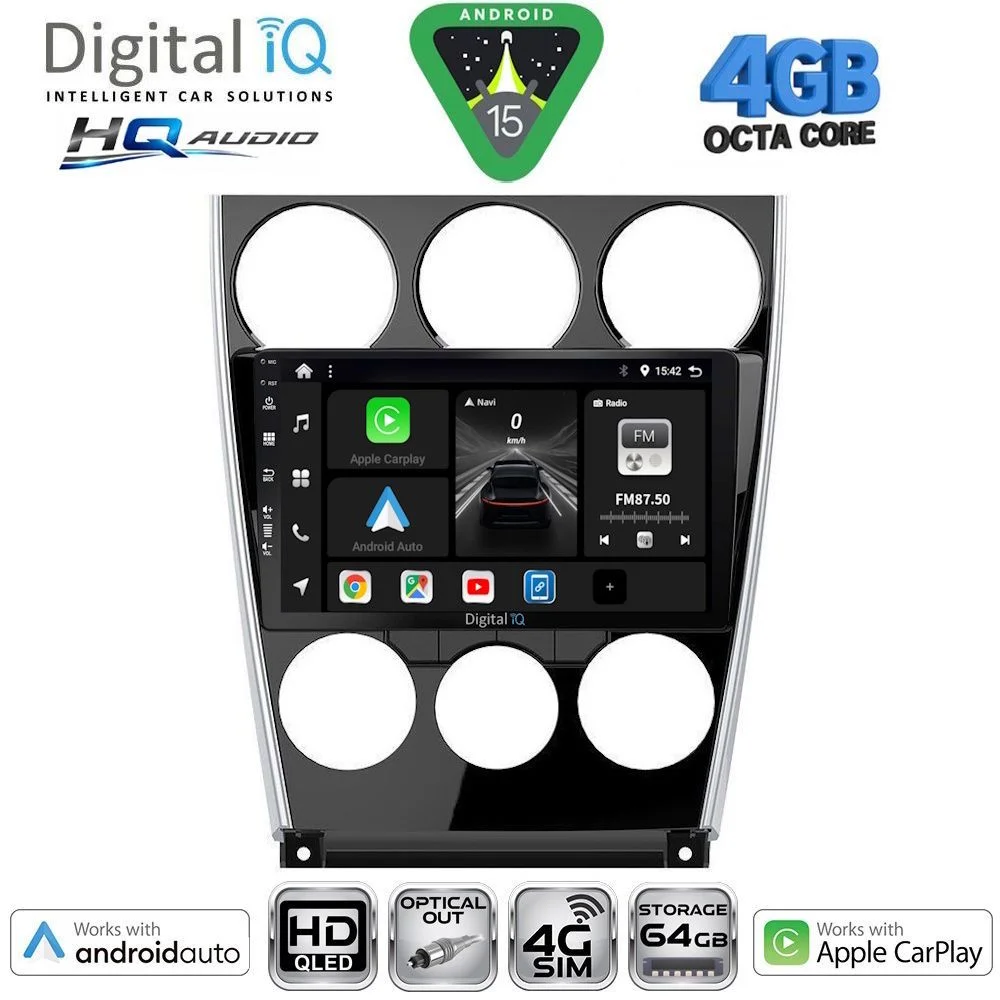 Φωτογραφία προϊόντος: DIGITAL IQ BXK 19375_CPAA (9inc) MULTIMEDIA TABLET for MAZDA 6 (FACELIFT) mod. 2005-2008