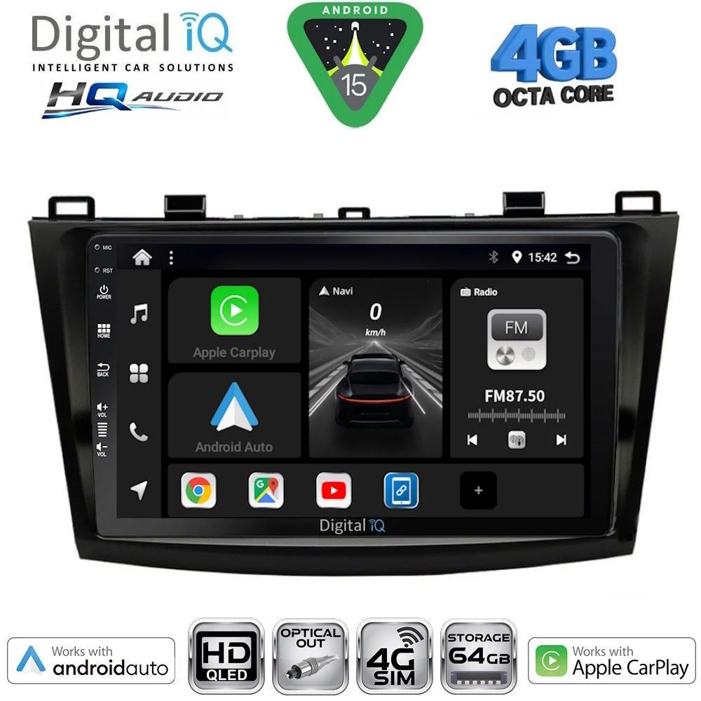 Φωτογραφία προϊόντος: DIGITAL IQ BXK 19366_CPAA (9inc) MULTIMEDIA TABLET for MAZDA 3 mod. 2009-2014