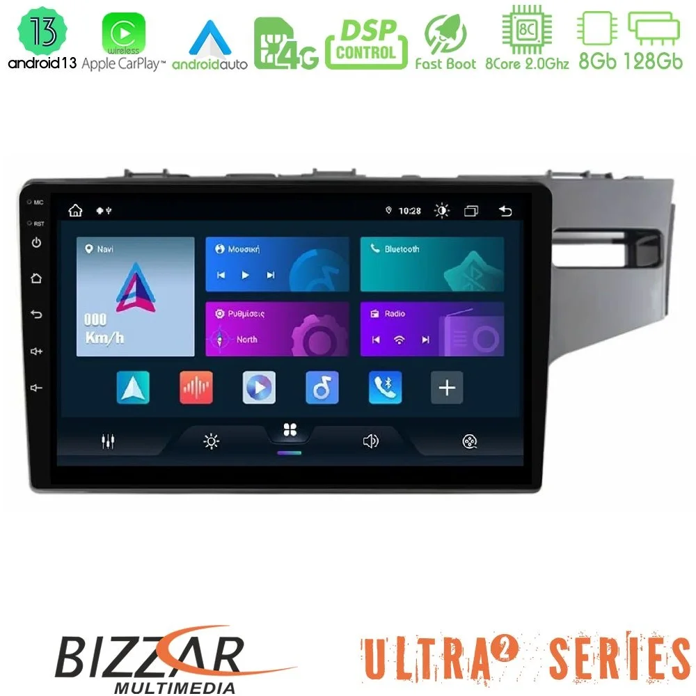 Φωτογραφία προϊόντος: Bizzar Ultra Series Honda Jazz 2013-2020 RHD 8core Android13 8+128GB Navigation Multimedia Tablet 9