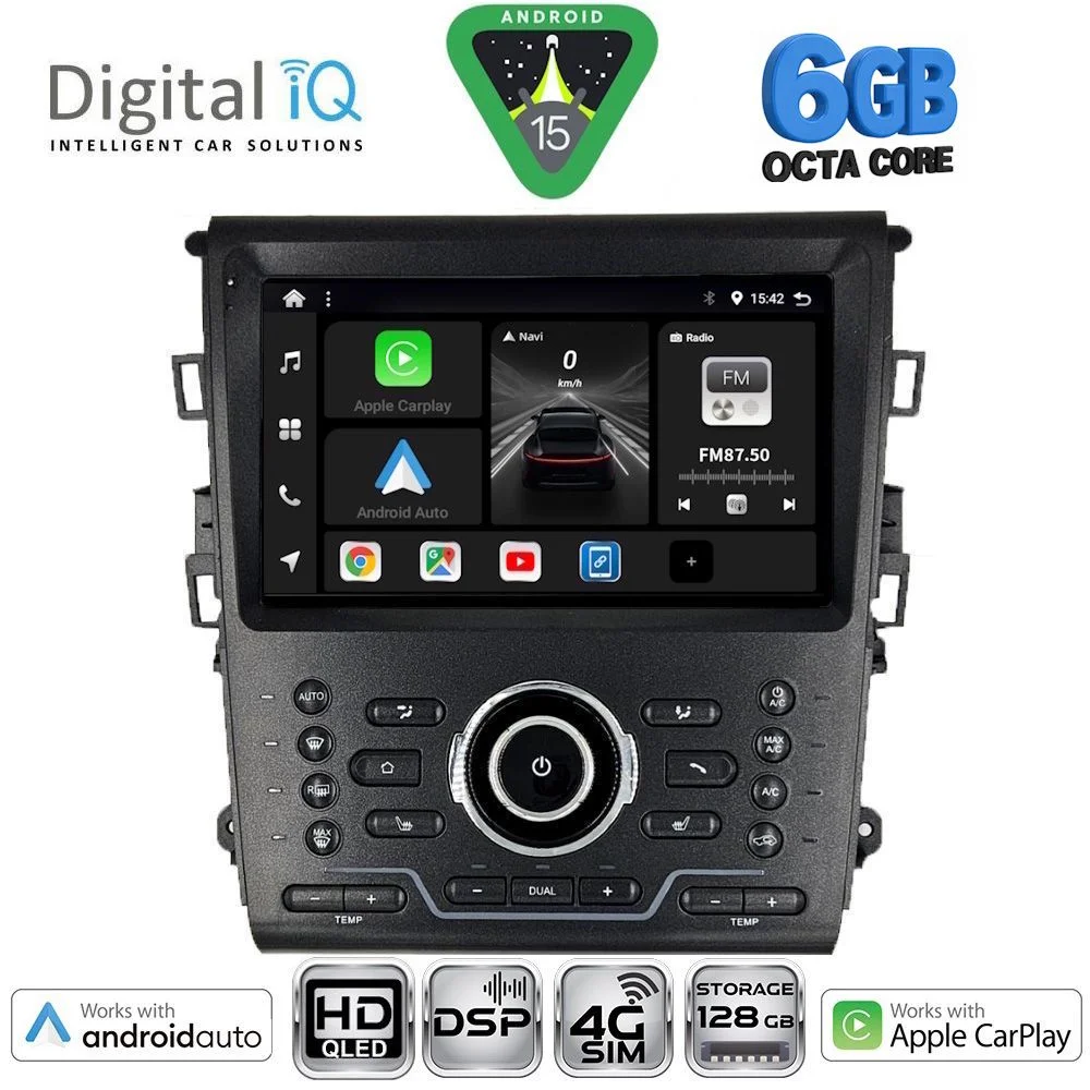 Φωτογραφία προϊόντος: DIGITAL IQ BXF 17164_CPAA CLIMA (9inc) MULTIMEDIA TABLET for FORD MONDEO mod. 2014-2023