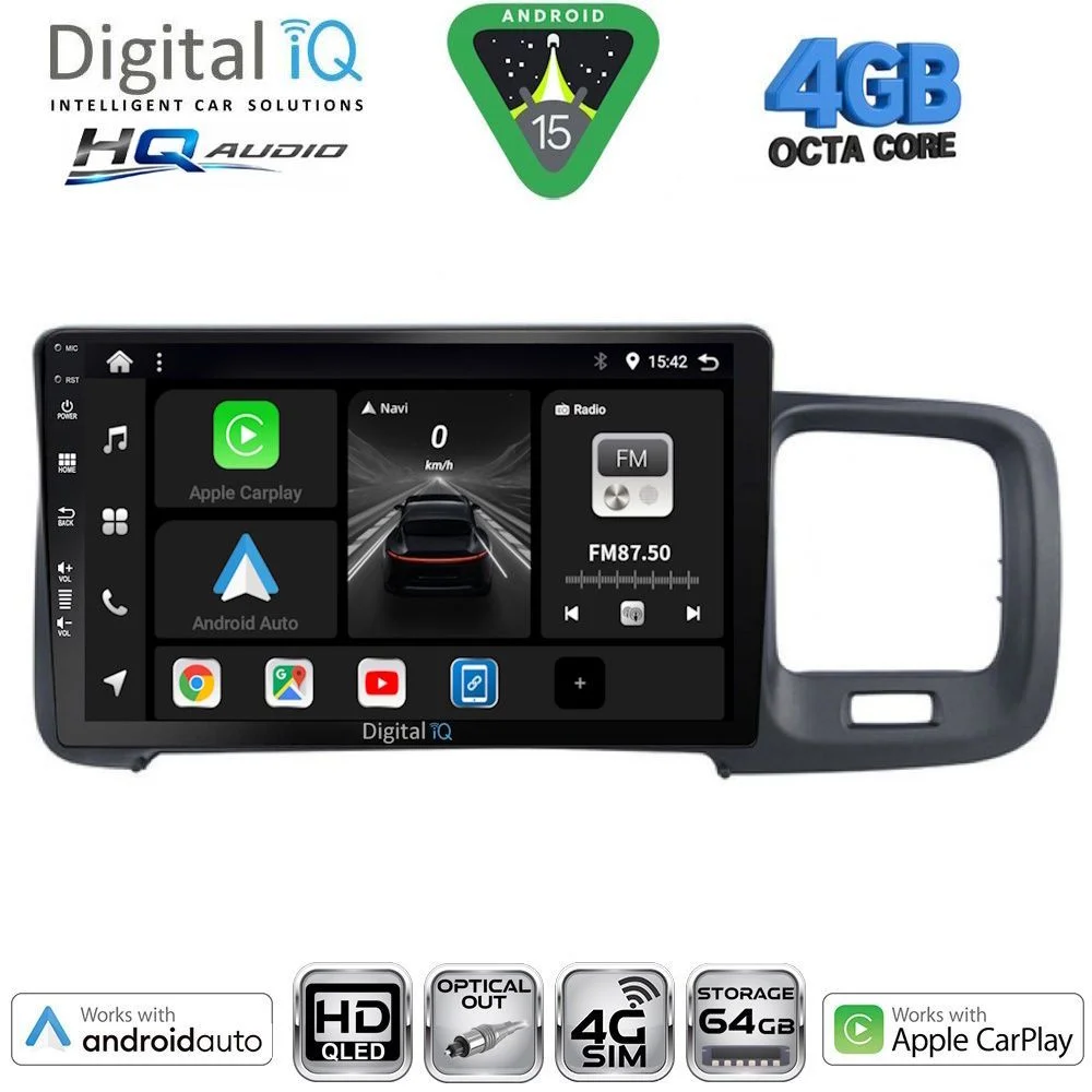 Φωτογραφία προϊόντος: DIGITAL IQ BXK 19785_CPAA (9inc) MULTIMEDIA TABLET for VOLVO S60 mod. 2010-2018