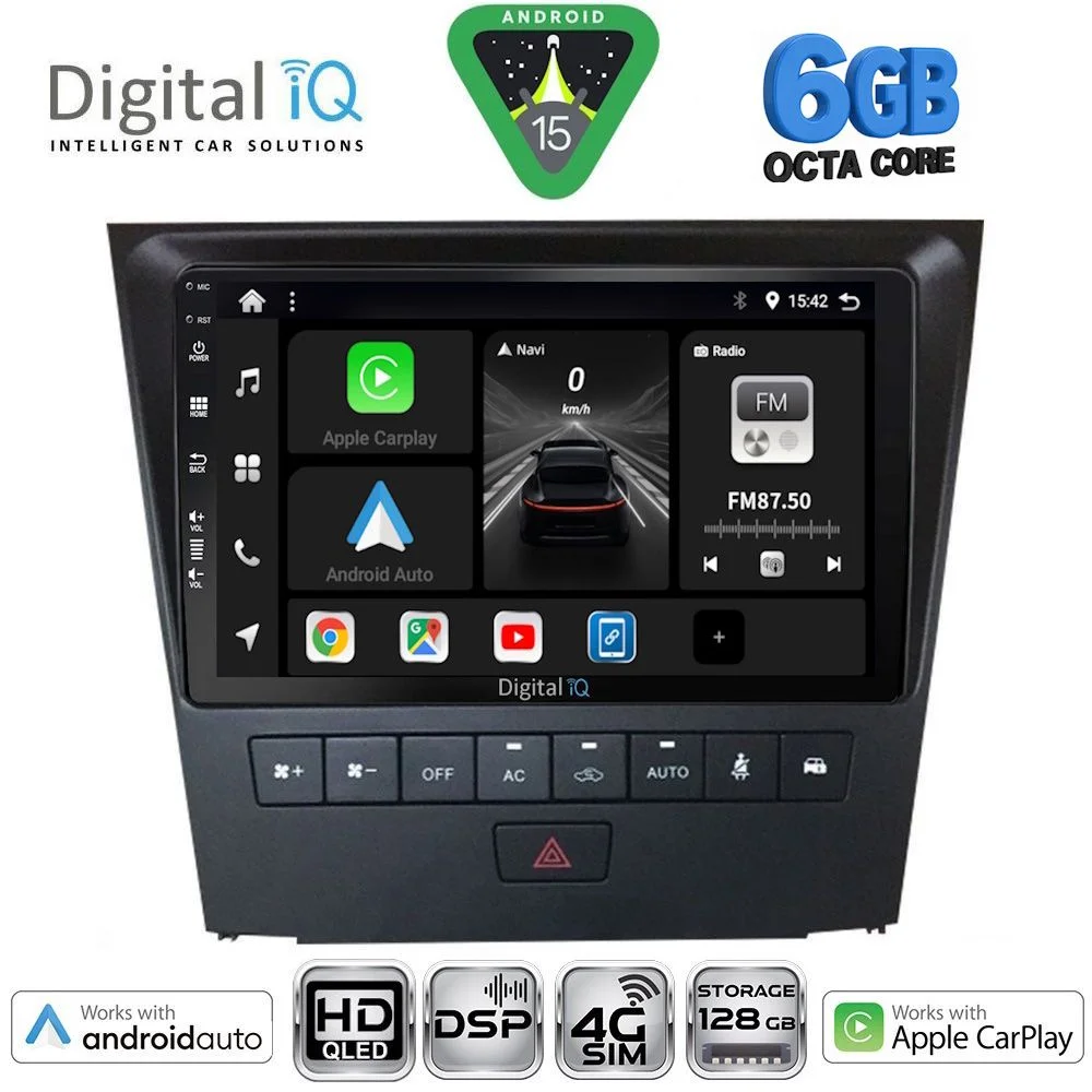 Φωτογραφία προϊόντος: DIGITAL IQ BXF 17341_CPAA (9inc) MULTIMEDIA TABLET for LEXUS GS mod. 2004-2011