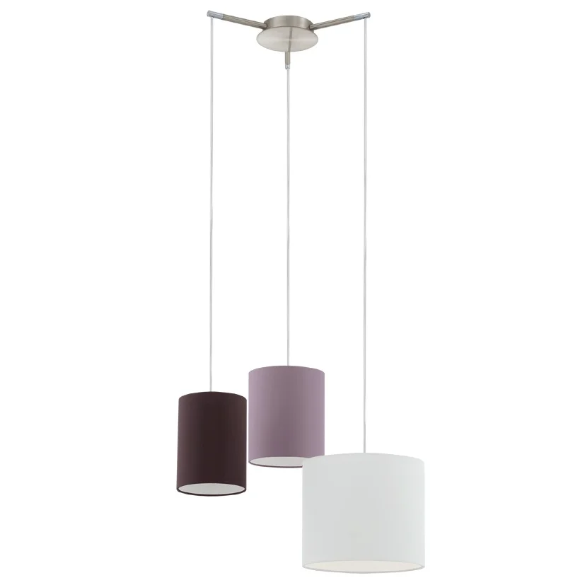 Φωτογραφία προϊόντος: Eglo Φωτιστικό Οροφής TOMBOLO Satin Nickel H1100,O545 E27 3X60W