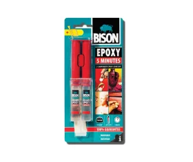 Φωτογραφία προϊόντος: ΚΟΛΛΑ ΕΠΟΞΙΚΗ BISON EPOXY SYRIGNE 5min 24ml