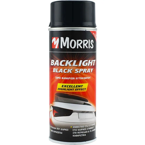 Φωτογραφία προϊόντος: Morris ΣΠΡΕΪ ΦΑΝΑΡΙΩΝ ΑΥΤΟΚΙΝΗΤΩΝ 35392 ΜΑΥΡΟ ΜΑΤ