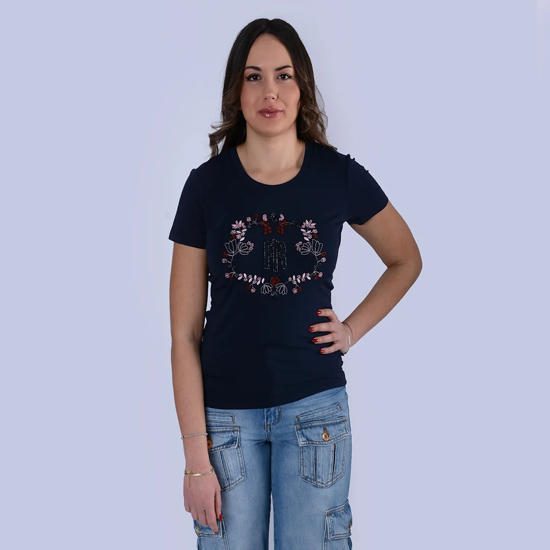 Φωτογραφία προϊόντος: Fracomina Slim T-shirt FR25ST3002J44909 117 Dark Blue