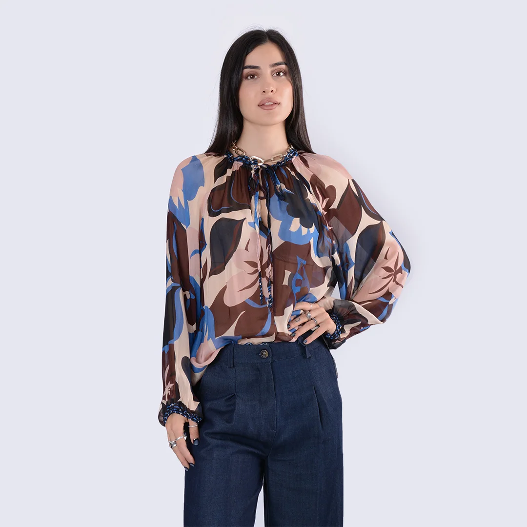 Φωτογραφία προϊόντος: Lily Rose Miho s Silk Shirt R01796 Multicolor