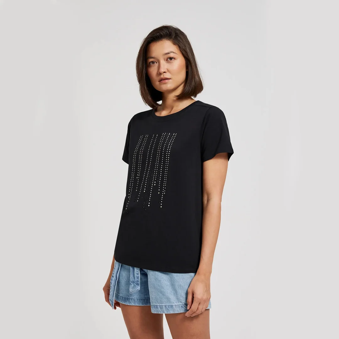 Φωτογραφία προϊόντος: Moodo Black T-shirt L-TS-4426 Black