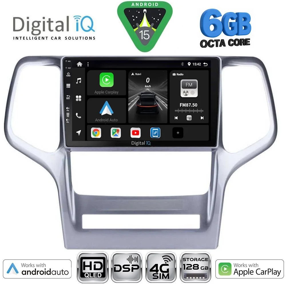 Φωτογραφία προϊόντος: DIGITAL IQ BXF 17282_CPAA (9inc) MULTIMEDIA TABLET for JEEP GRAND CHEROKEE mod. 2011-2014