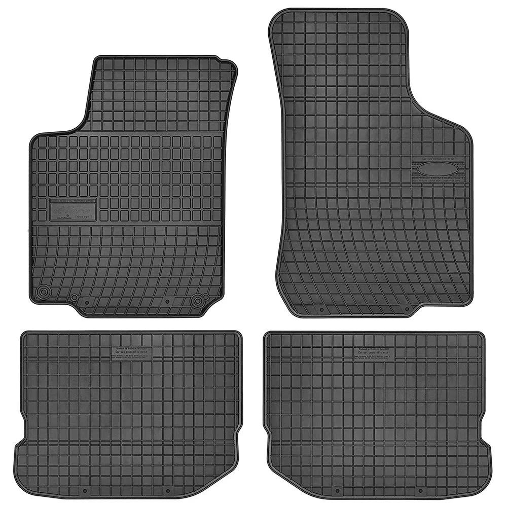 Φωτογραφία προϊόντος: Seat Leon/Toledo / Skoda Octavia / VW Golf/Bora/Beetle λαστιχένια μαύρα πατάκια Frogum El Toro - 4τμχ
