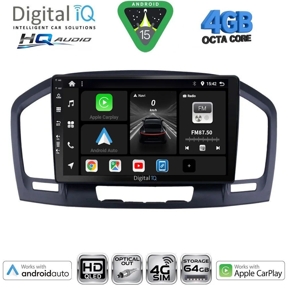 Φωτογραφία προϊόντος: DIGITAL IQ BXK 19491BL_CPAA (9inc) MULTIMEDIA TABLET for OPEL INSIGNIA mod.2008-2013 (BLACK)
