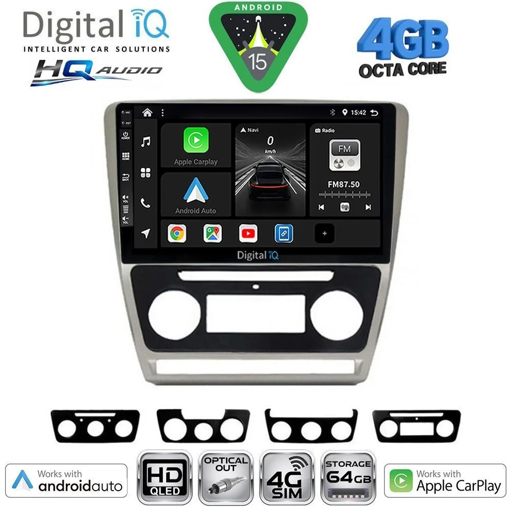 Φωτογραφία προϊόντος: DIGITAL IQ BXK 19595SL_CPAA (10inc) MULTIMEDIA TABLET for SKODA OCTAVIA 5 mod. 2005-2012 (SILVER)