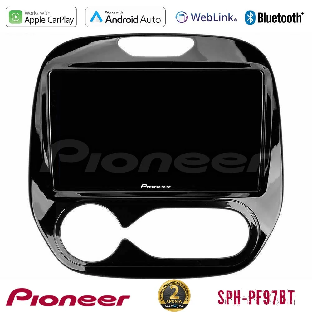 Φωτογραφία προϊόντος: Pioneer SPH-PF97BT Series Renault Captur 2013-2019 (Auto AC) Multimedia Station 9 (Tablet Style) Με Carplay & Android Auto