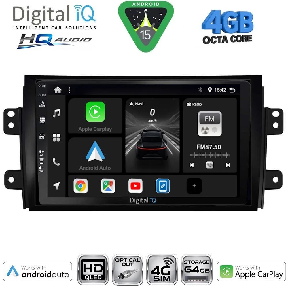 Φωτογραφία προϊόντος: DIGITAL IQ BXK 19688_CPAA (9inc) MULTIMEDIA TABLET for FIAT SEDICI – SUZUKI SX4 mod. 2005-2013