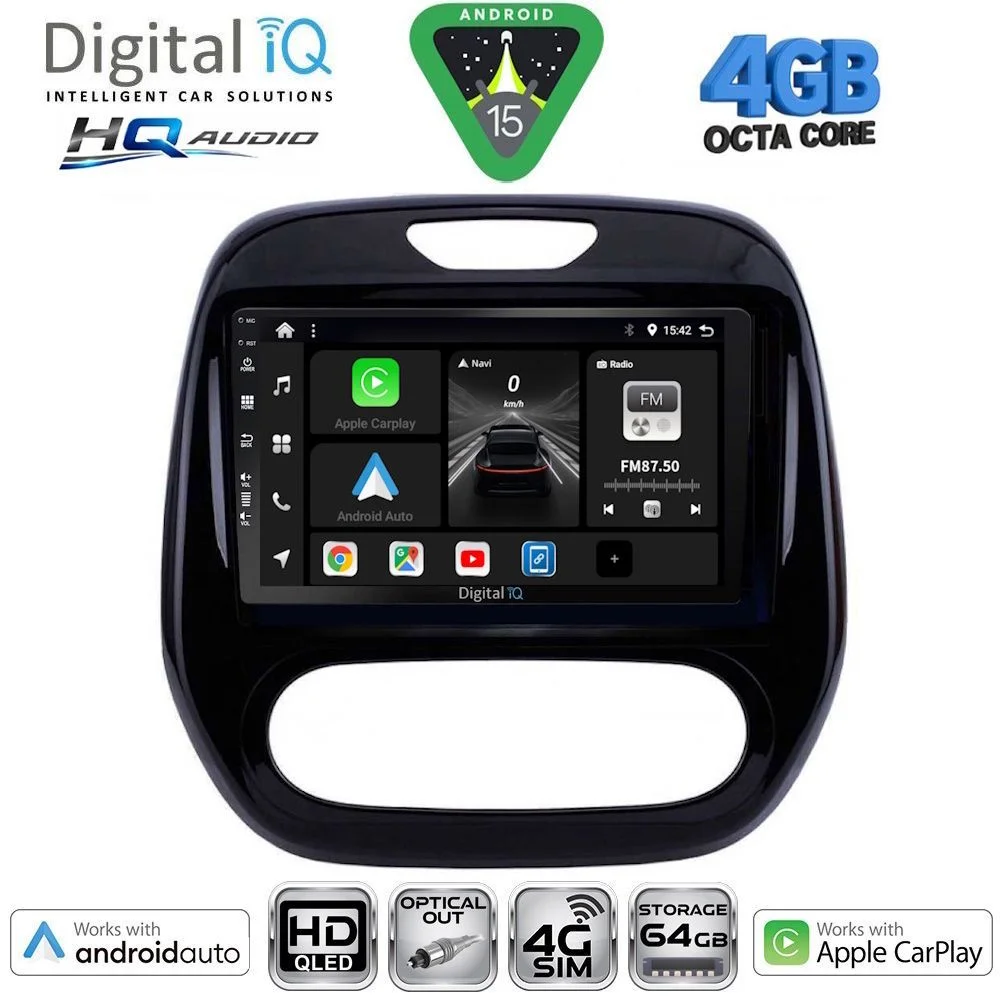 Φωτογραφία προϊόντος: DIGITAL IQ BXK 19542_CPAA (9inc) MULTIMEDIA TABLET for RENAULT CAPTUR mod. 2013-2019