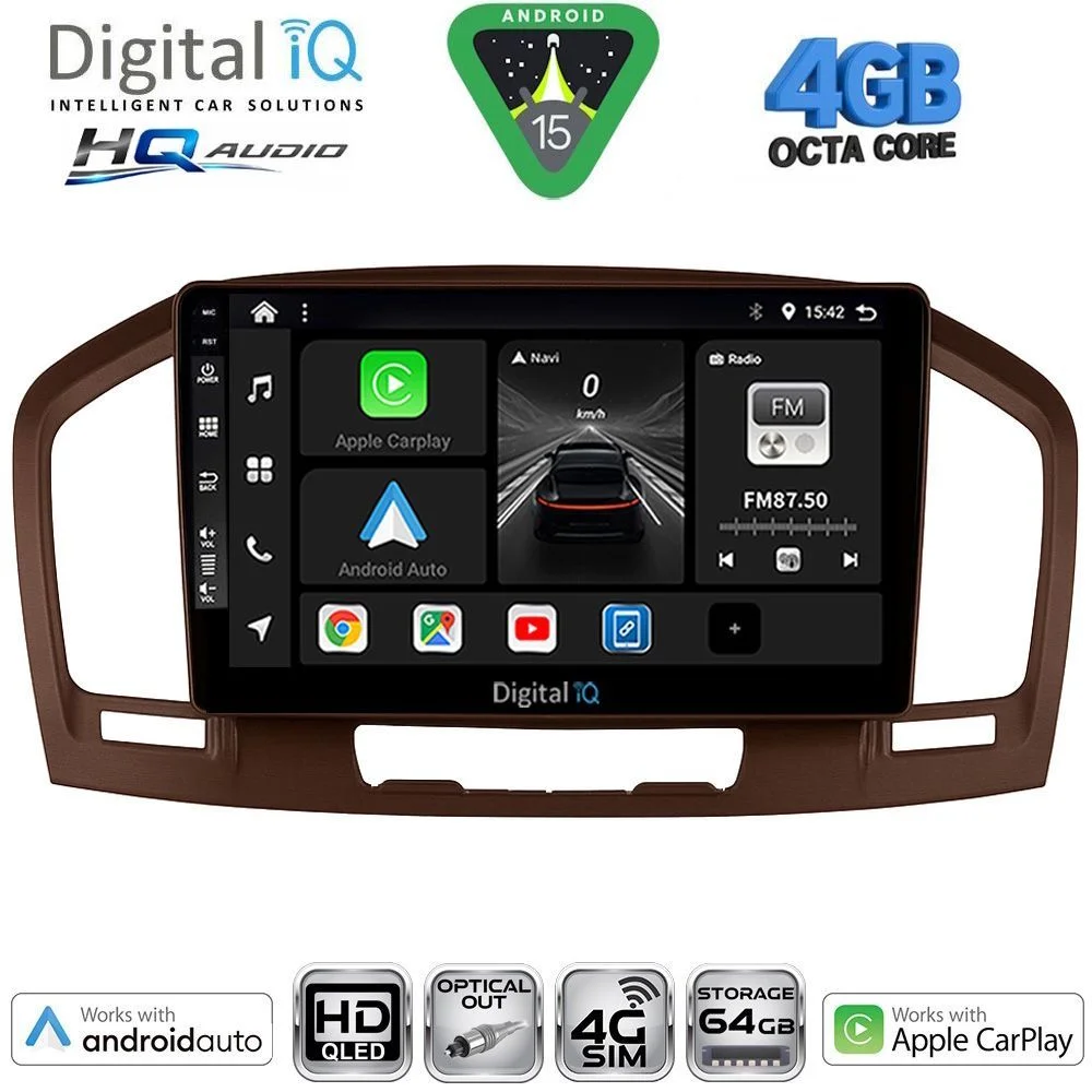 Φωτογραφία προϊόντος: DIGITAL IQ BXK 19491BR_CPAA (9inc) MULTIMEDIA TABLET for OPEL INSIGNIA mod.2008-2013 (BROWN)
