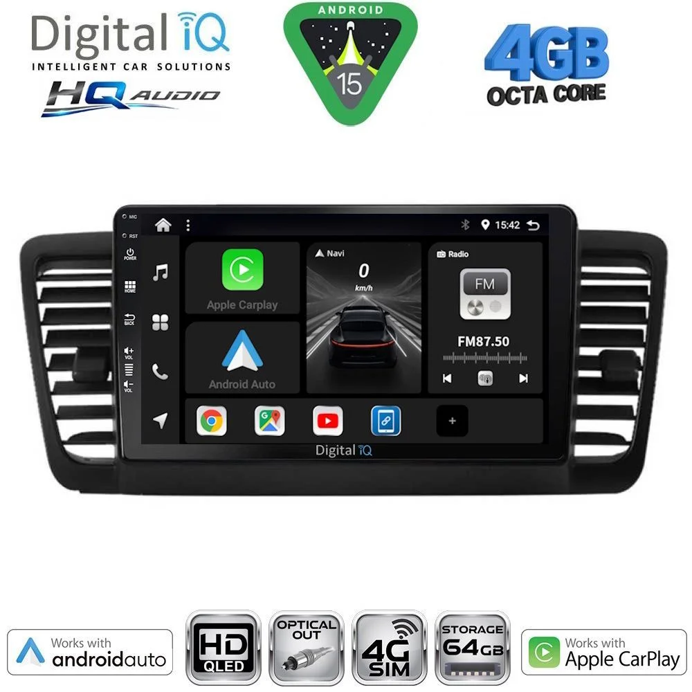 Φωτογραφία προϊόντος: DIGITAL IQ BXK 19665_CPAA (9inc) MULTIMEDIA TABLET for SUBARU LEGACY - OUTBACK mod. 2002-2008