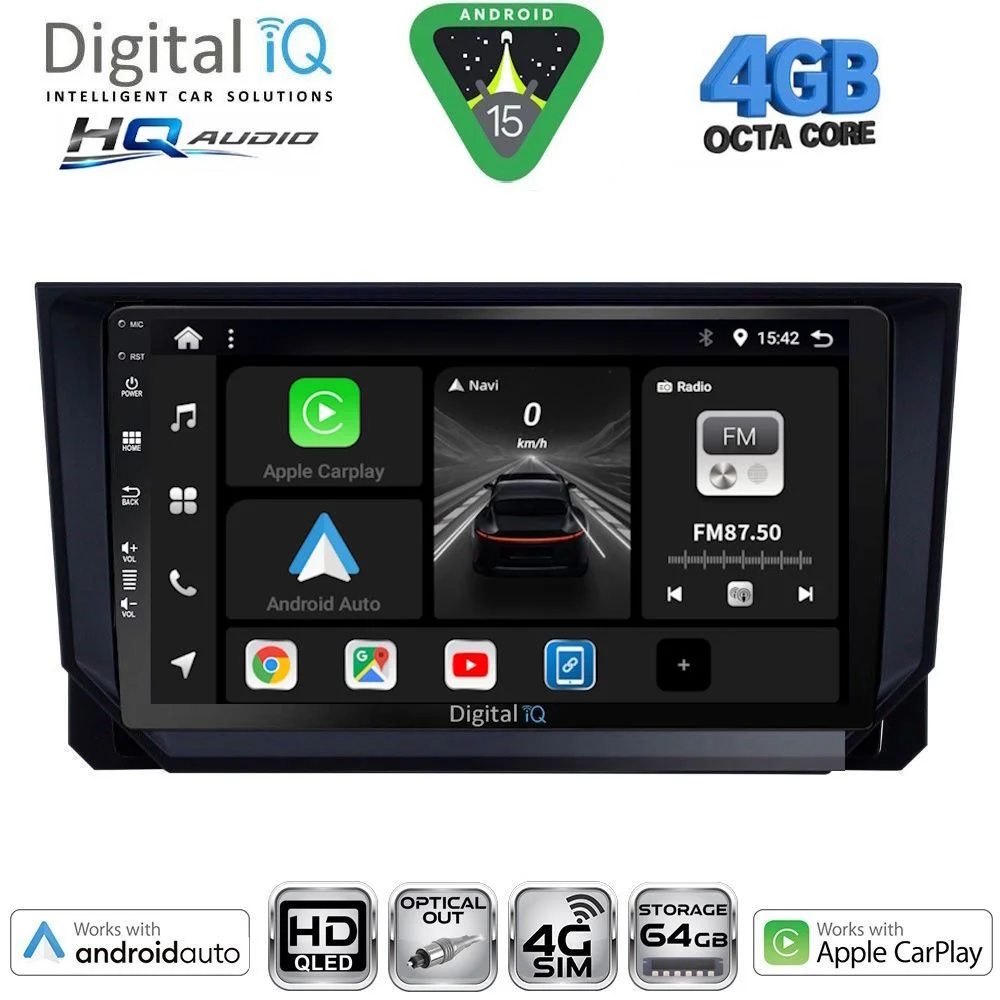 Φωτογραφία προϊόντος: DIGITAL IQ BXK 19573_CPAA (9inc) MULTIMEDIA TABLET for SEAT ARONA - IBIZA mod. 2018-2026