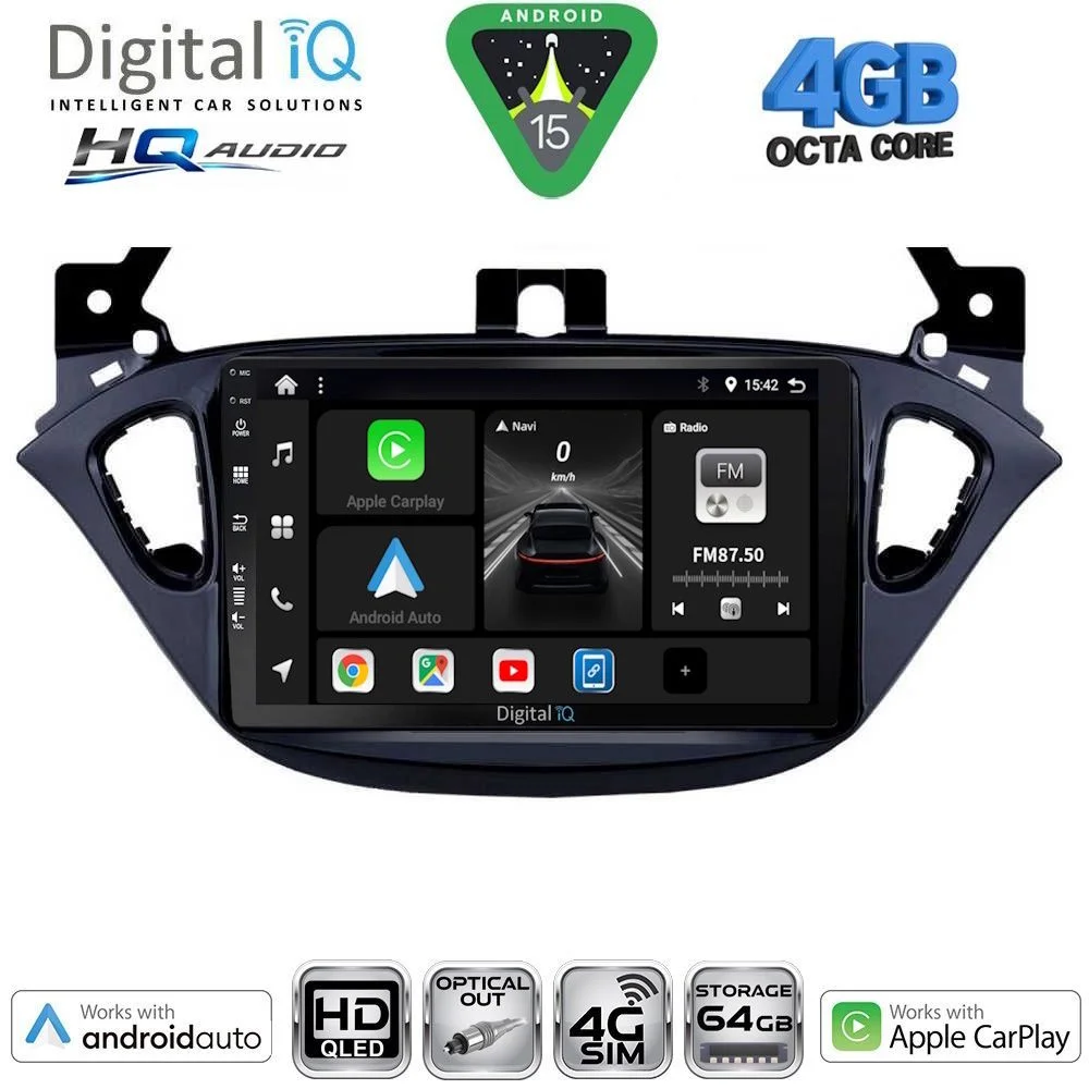 Φωτογραφία προϊόντος: DIGITAL IQ BXK 19486_CPAA (9inc) MULTIMEDIA TABLET for OPEL ADAM - CORSA E mod. 2014-2019