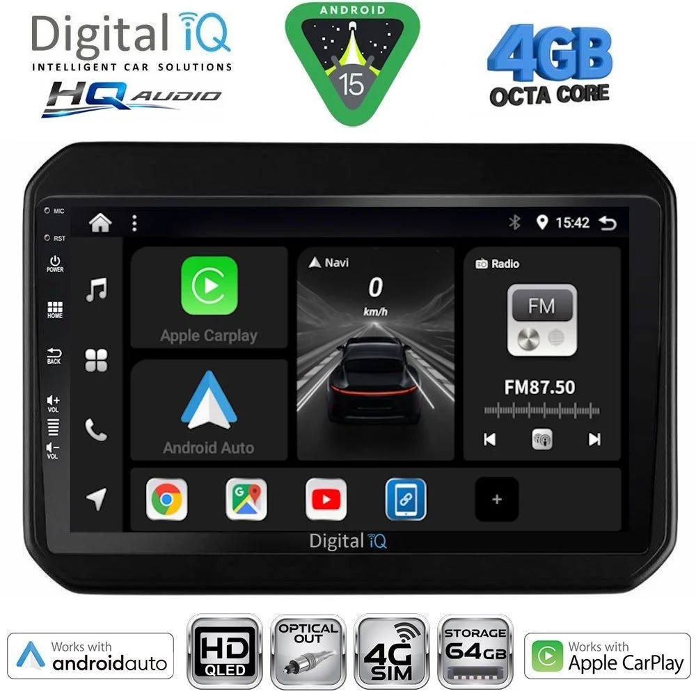 Φωτογραφία προϊόντος: DIGITAL IQ BXK 19676_CPAA (9inc) MULTIMEDIA TABLET for SUZUKI IGNIS mod. 2016-2026