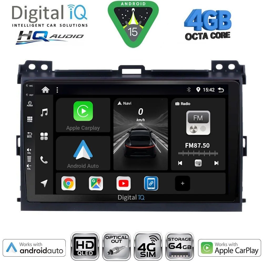 Φωτογραφία προϊόντος: DIGITAL IQ BXK 19723_CPAA (9inc) MULTIMEDIA TABLET for TOYOTA LANDCRUISER mod. 2002-2008