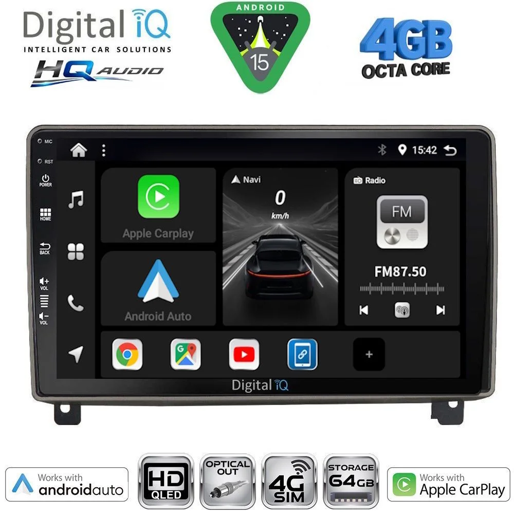 Φωτογραφία προϊόντος: DIGITAL IQ BXK 19517_CPAA (9inc) MULTIMEDIA TABLET for PEUGEOT 407 mod. 2004-2011