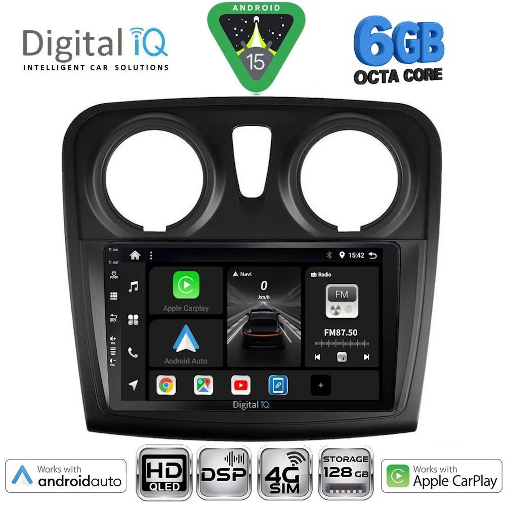Φωτογραφία προϊόντος: DIGITAL IQ BXF 17108_CPAA (9inc) MULTIMEDIA TABLET for DACIA LOGAN – SANDERO mod. 2012-2019