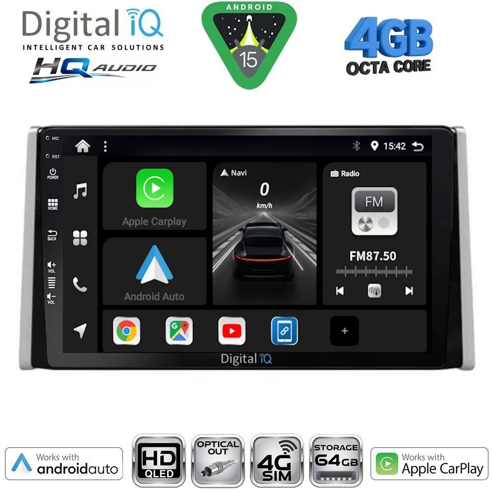 Φωτογραφία προϊόντος: DIGITAL IQ BXK 19734_CPAA (10inc) MULTIMEDIA TABLET for TOYOTA RAV 4 mod. 2019-2025