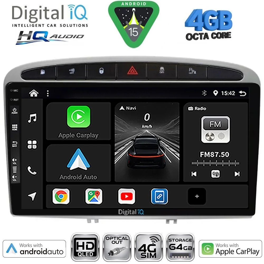 Φωτογραφία προϊόντος: DIGITAL IQ BXK 19513SL_CPAA (9inc) MULTIMEDIA TABLET for PEUGEOT 308 mod.2007-2012 - RCZ mod.2009-2015 (SILVER)