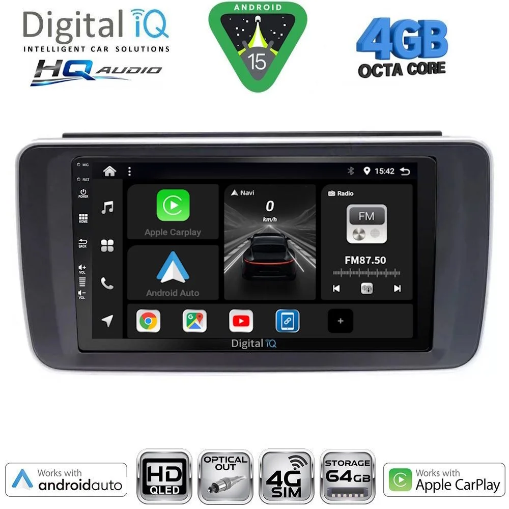 Φωτογραφία προϊόντος: DIGITAL IQ BXK 19473_CPAA (9inc) MULTIMEDIA TABLET for NISSAN LEAF mod. 2018-2026