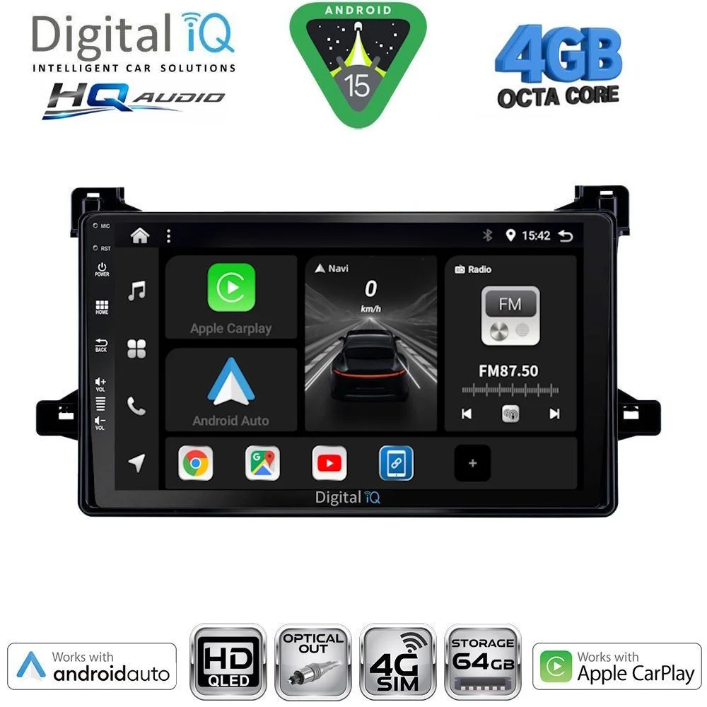 Φωτογραφία προϊόντος: DIGITAL IQ BXK 19727_CPAA (9inc) MULTIMEDIA TABLET for TOYOTA PRIUS mod. 2016-2020