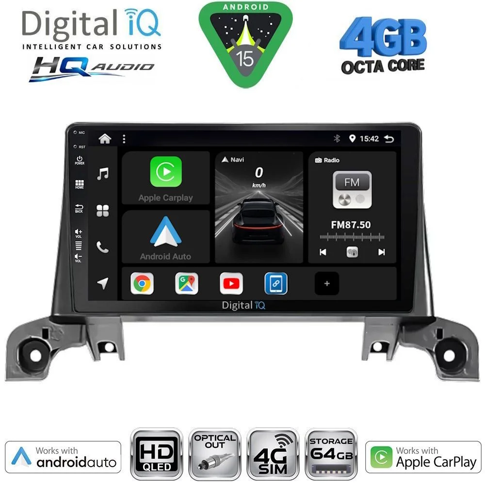 Φωτογραφία προϊόντος: DIGITAL IQ BXK 19519_CPAA (9inc) MULTIMEDIA TABLET for PEUGEOT 3008 - 5008 mod. 2016-2024