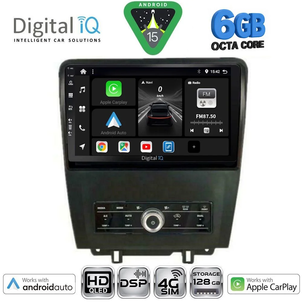 Φωτογραφία προϊόντος: DIGITAL IQ BXF 17165_CPAA (9inc) MULTIMEDIA TABLET for FORD MUSTANG mod. 2010-2015
