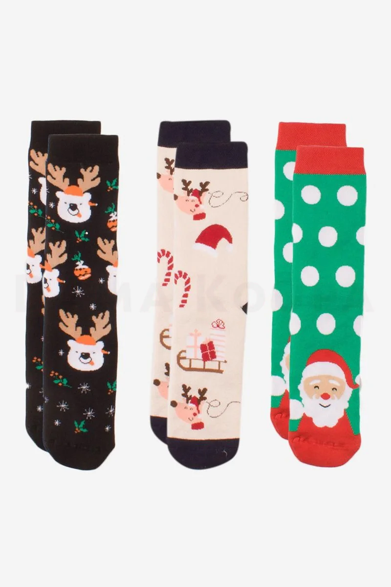 Φωτογραφία προϊόντος: SOMA SOCKS Σετ 3 καλτσες Χριστουγεννιατικες γυναικειες