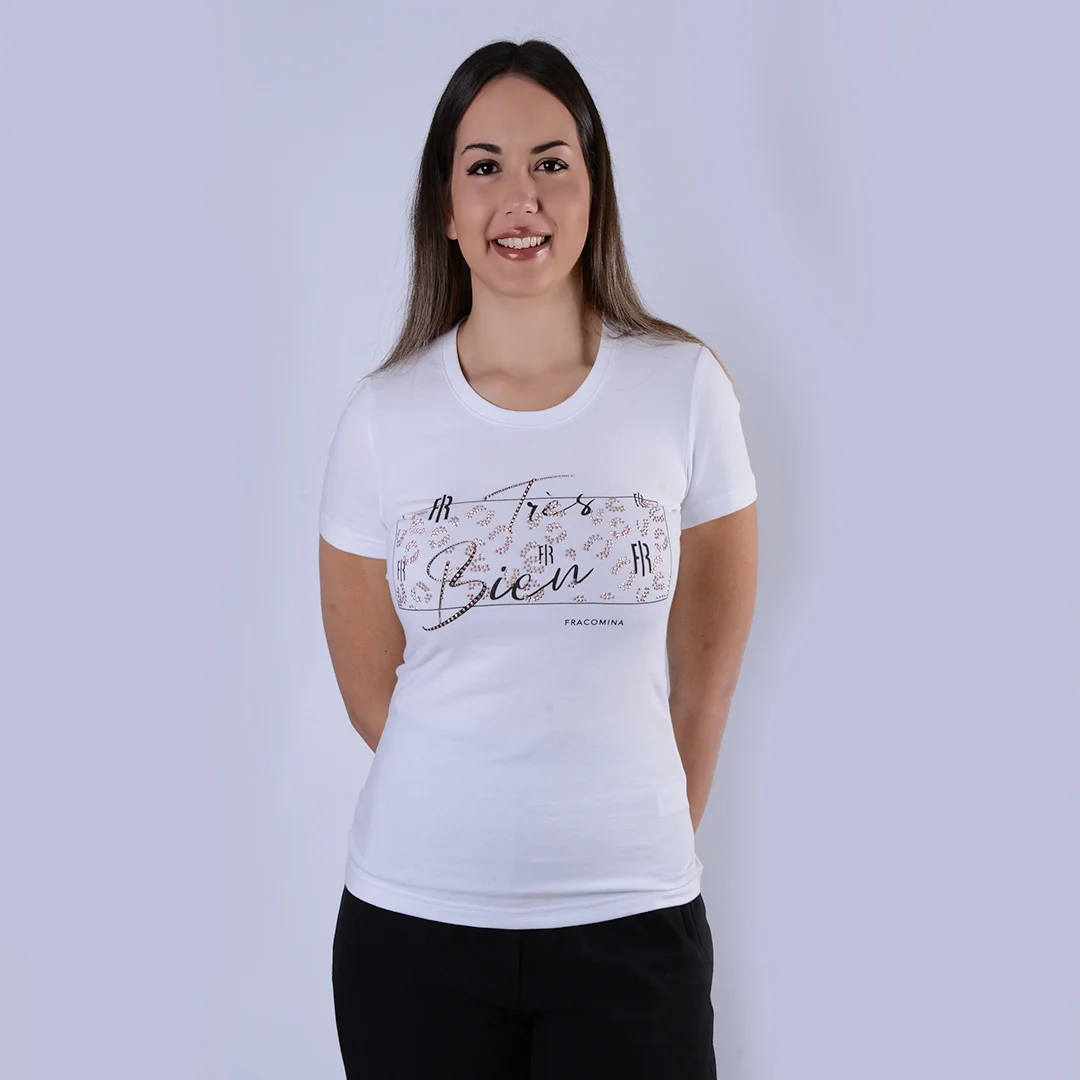 Φωτογραφία προϊόντος: Fracomina Slim T-shirt FR25ST3002J401N5 278 White