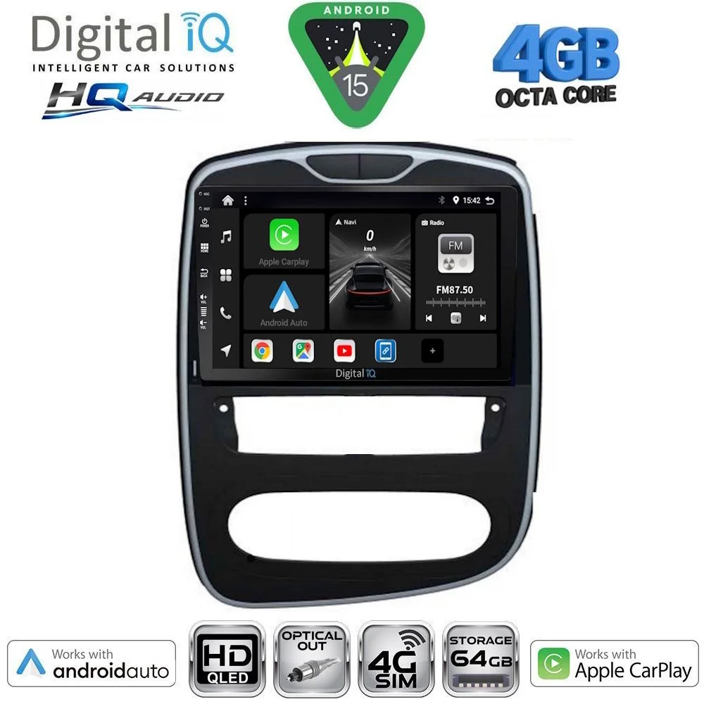 Φωτογραφία προϊόντος: DIGITAL IQ BXK 19545_CPAA (10inc) MULTIMEDIA TABLET for RENAULT CLIO mod. 2016-2019