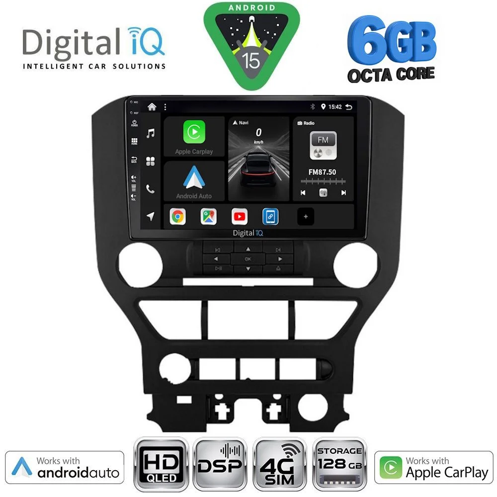 Φωτογραφία προϊόντος: DIGITAL IQ BXF 17166_CPAA 3BUT (9inc) MULTIMEDIA TABLET for FORD MUSTANG mod. 2015-2020