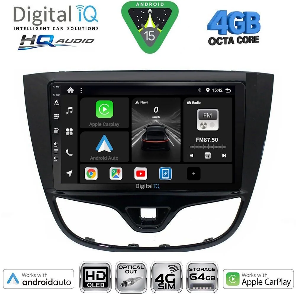 Φωτογραφία προϊόντος: DIGITAL IQ BXK 19489_CPAA (10inc) MULTIMEDIA TABLET for OPEL KARL mod. 2014-2019