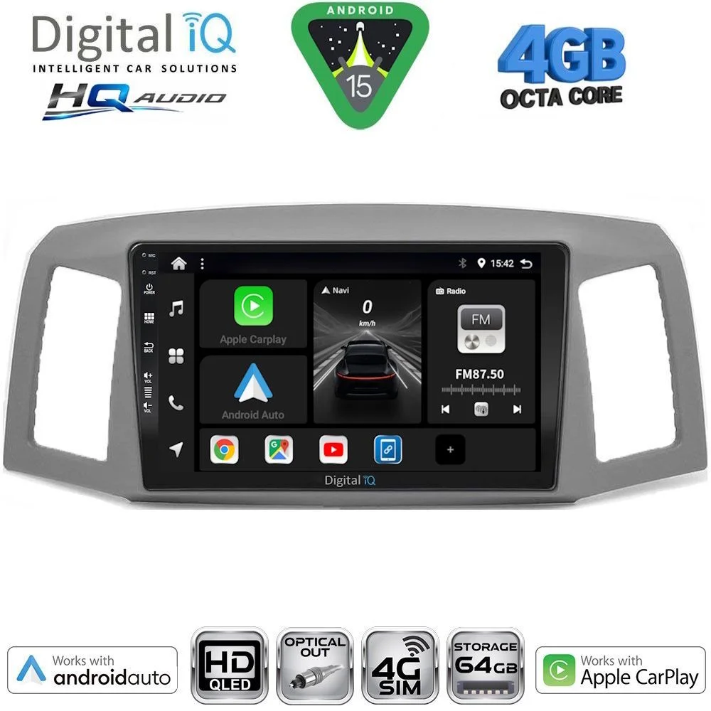 Φωτογραφία προϊόντος: DIGITAL IQ BXK 19281_CPAA (10inc) MULTIMEDIA TABLET for JEEP GRAND CHEROKEE mod. 2005-2007