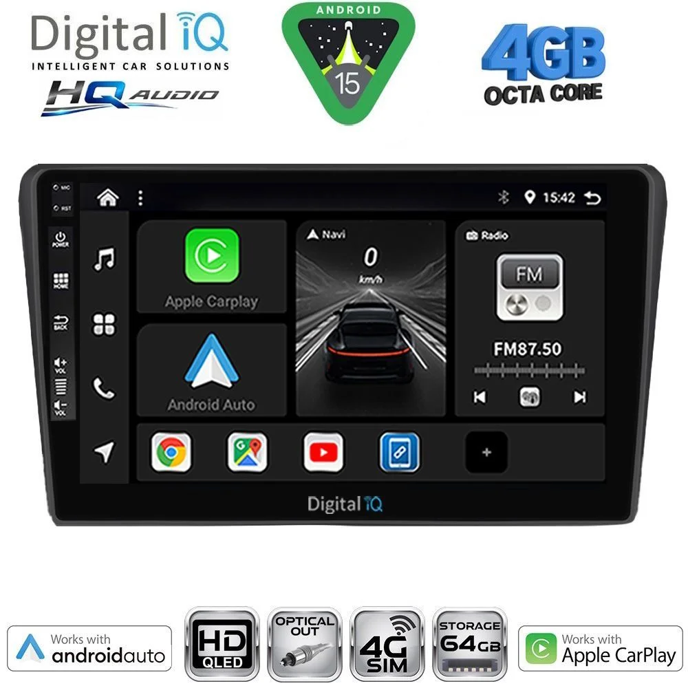 Φωτογραφία προϊόντος: DIGITAL IQ BXK 19704BL_CPAA (9inc) MULTIMEDIA TABLET for TOYOTA AVENSIS (T25) mod. 2003-2009 (BLACK)