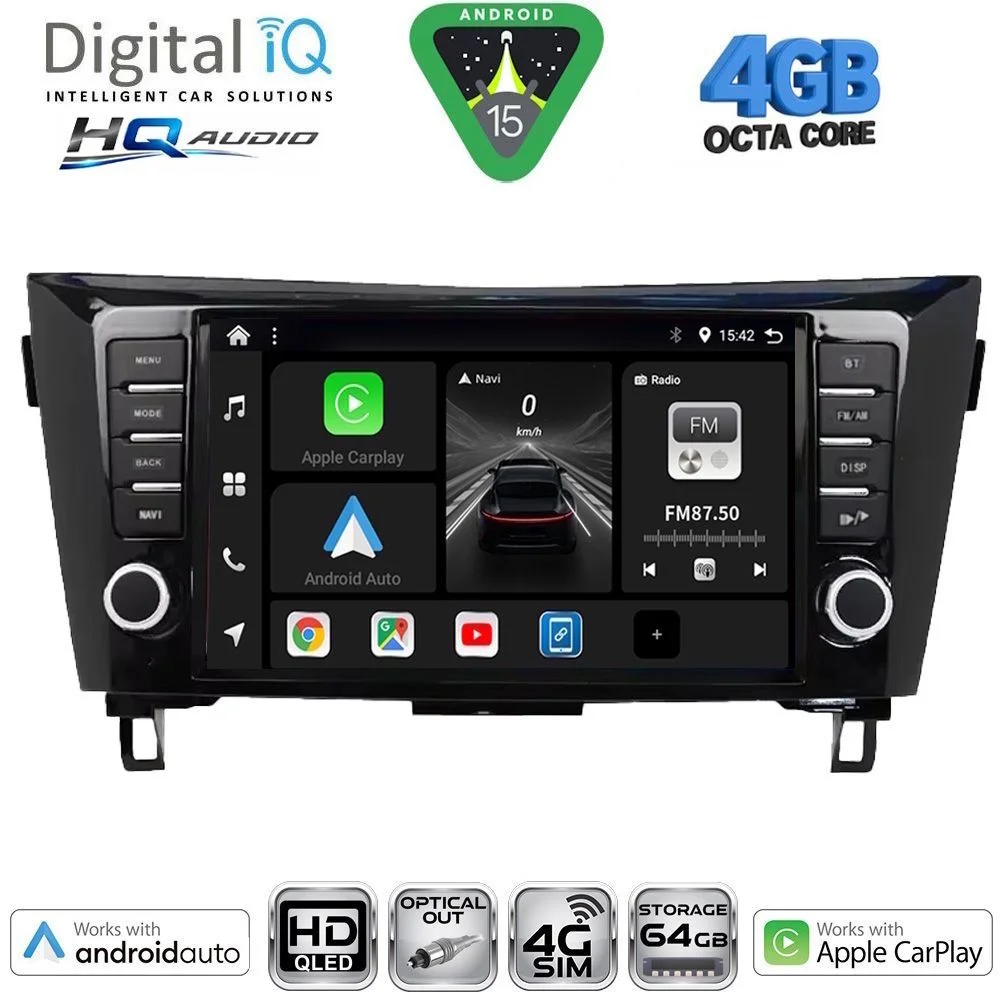 Φωτογραφία προϊόντος: DIGITAL IQ BXK 19467_CPAA (9inc) MULTIMEDIA TABLET for NISSAN QASHQAI - XTRAIL mod. 2014-2021