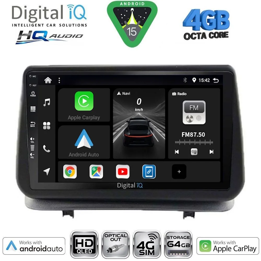 Φωτογραφία προϊόντος: DIGITAL IQ BXK 19543_CPAA (9inc) MULTIMEDIA TABLET for RENAULT CLIO mod. 2005-2011