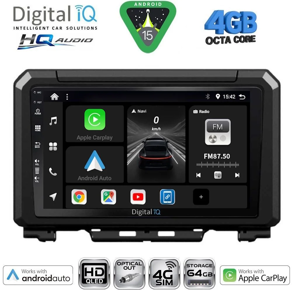 Φωτογραφία προϊόντος: DIGITAL IQ BXK 19679_CPAA (9inc) MULTIMEDIA TABLET for SUZUKI JIMNY mod. 2017-2026