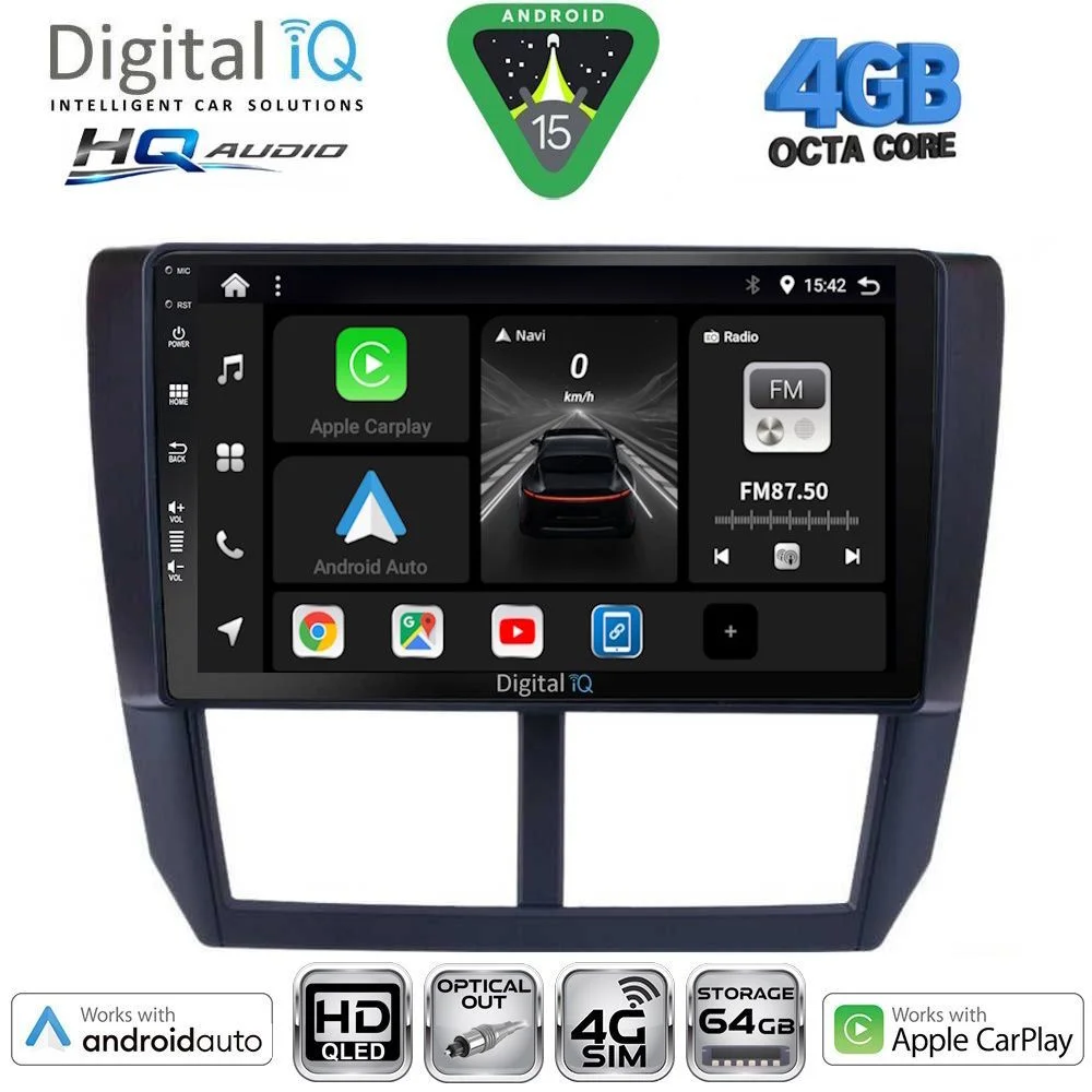 Φωτογραφία προϊόντος: DIGITAL IQ BXK 19662_CPAA (9inc) MULTIMEDIA TABLET for SUBARU FORESTER - IMPREZA - XV mod. 2008-2013