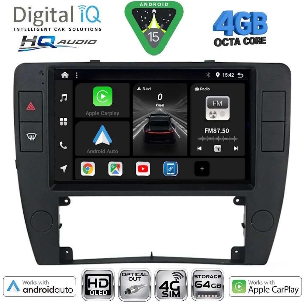 Φωτογραφία προϊόντος: DIGITAL IQ BXK 19749_CPAA (9inc) MULTIMEDIA TABLET for VW PASSAT mod. 2000-2005